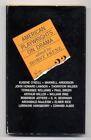 Bild des Verkufers fr American Playwrights on Drama zum Verkauf von Between the Covers-Rare Books, Inc. ABAA