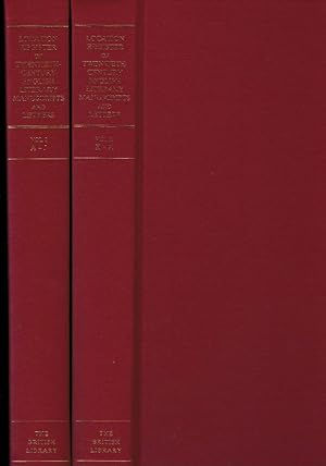 Image du vendeur pour Location Register of Twentieth-Century English Literary Manuscripts and Letters: A Union List of Papers of Modern English Irish Scottish and Welsh Authors in the British Isles. 2 volume set mis en vente par Barter Books Ltd