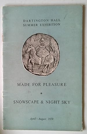 Bild des Verkufers fr Dartington Hall Summer Exhibition April - August 1958 | Made for Pleasure & Snowscape and Night Sky ( Mosaic by children from Totnes and district ) zum Verkauf von *bibliosophy*