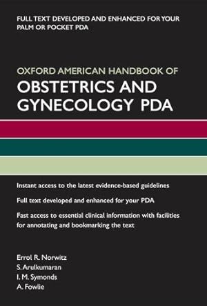 Imagen del vendedor de Oxford American Handbook of Obstetrics and Gynecology PDA (Oxford American Handbooks of Medicine) a la venta por Bellwetherbooks