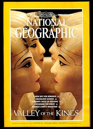 Image du vendeur pour The National Geographic Magazine / September, 1998. Valley of the Kings; A New Day for Romania; Greenland Sharks; Vermont: Suite of Seasons; Catherine the Great; Borneo's White Mountain mis en vente par Singularity Rare & Fine