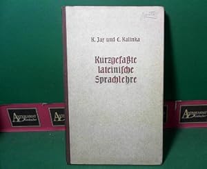 Seller image for Kurzgefate lateinische Sprachlehre. for sale by Antiquariat Deinbacher