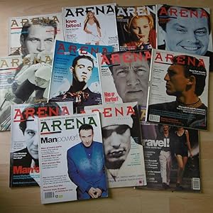 Arena. The british magzine for men. 12 issues: 7, 8, 16, 18, 20, 23, 24, 26, 27, 29, 44, 46.