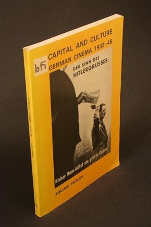 Immagine del venditore per Capital and culture : German cinema, 1933-45. venduto da Steven Wolfe Books