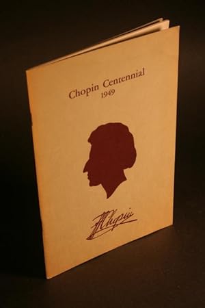 Bild des Verkufers fr Frederic Chopin. zum Verkauf von Steven Wolfe Books