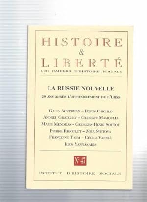 Histoire et liberte n°47 la russie nouvelle