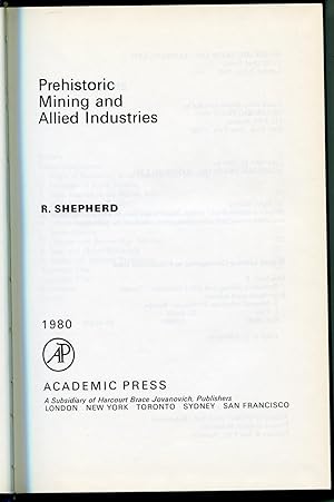 Seller image for Prehistoric Mining and Allied Industries for sale by RT Books