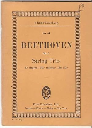 String Trio: Eb Major Op 3