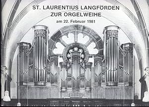 Seller image for St. laurentius Langfrden zur Orgelweihe am 22. Februar 1981 for sale by Paderbuch e.Kfm. Inh. Ralf R. Eichmann