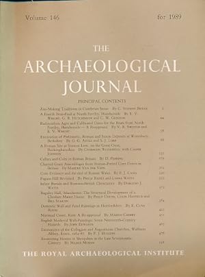 Immagine del venditore per The Archaeological Journal. Volume 146 for the Year 1989 venduto da Barter Books Ltd