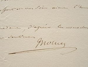 Seller image for L'ancien ministre de Napolon, Mollien, nomm pair de France. for sale by Traces Ecrites