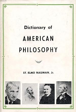 Immagine del venditore per DICTIONARY OF AMERICAN PHILOSOPHY venduto da Le-Livre