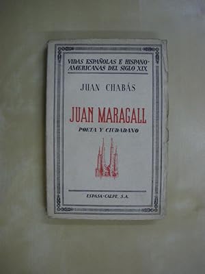 Imagen del vendedor de JUAN MARAGALL. POETA Y CIUDADANO a la venta por LIBRERIA TORMOS