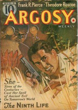 Imagen del vendedor de ARGOSY: August, Aug. 5, 1939 ("The Ninth Life") a la venta por Books from the Crypt