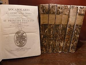 Immagine del venditore per VOCABOLARIO DEGLI ACCADEMICI DELLA CRUSCA Oltre le giunte fatteci finora, cresciuto d\'assai migliaja di voci, e modi d Classici, le pi trovate da Veronesi TOMO PRIMO - SETTIMO venduto da Calligrammes Libreria Antiquaria