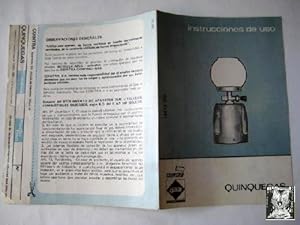 Imagen del vendedor de Folleto Publicidad - Advertising Brochure : QUINQUEGAS a la venta por Librera Maestro Gozalbo