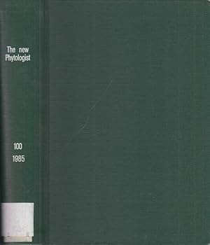 Imagen del vendedor de The new Phytologist. Volume 100 / 1985. Numbers 1-4 (May-August 1985). --- From the contents (mentioned here are just longer essays with at least 20 pages): Root development in the seagrass Halophila ovalis (R.Br.) Hook F. (Hydrocharitaceae), with particular reference to root lacunae. (D.G.Roberts, A.J. McComb and J. Kuo) / Root aeration in unsaturated soil: a multi-shelled mathematical model of oxygen diffusion and distribution with and without sectoral wet-soil blocking of the diffusion path. (W.Armstrong and P.M. Beckett) / Quantitative microanalysis of Mn, Zn and other elements in mature wheat seed. (A.P. Mazzolini, C.K. Pallaghy and G.J.F. Legge) / Iron toxicity to plants in base-rich wetlands: comparative effects on the distribution and growth of Epilobium hirsutum L. and Juncus subnodulosus Schrank. (B.D. Wheeler, M.M. Al-Farraj and R.E.D. Cook). a la venta por Antiquariat Carl Wegner