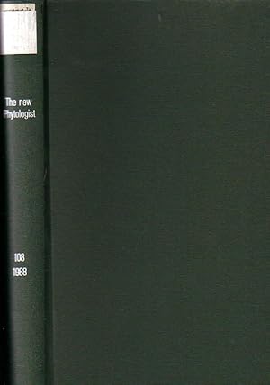 Image du vendeur pour The new Phytologist. An international journal of the plant sciences. Volume 108 / 1988. Numbers 1-4 (January - April 1988). --- From the contents (mentioned here are just longer essays with at least 20 pages): Recent advances in palaeomycology (Sara P. Stubblefield and T.N. Taylor) / The role of CO2 uptake by roots and CAM in acquisition of inorganic C by plants of the isoetid life-form: a review, with new data on Eriocaulon decangulare L. (J.A. Raven, L.L. Handley, J.J. MacFarlane, S. McInroy L. McKenzie, J.H. Richards and G. Samuelsson) / Secretory tissues in vascular plants (Abraham Fahn). mis en vente par Antiquariat Carl Wegner