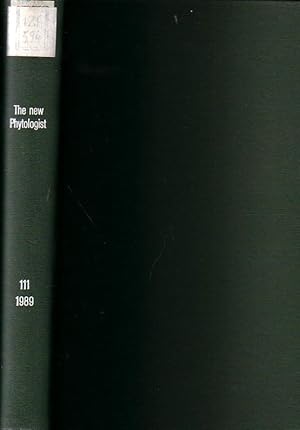 Imagen del vendedor de The new Phytologist. An international journal of the plant sciences. Volume 111 / 1989. Numbers 1-4 (January - April 1989). --- From the contents (mentioned here are just longer essays with at least 10 pages): Control of stomatal aperture by calcium in isolated epidermal tissue and whole leaves of Commelina communis L. (C.J. Atkinson, T.A. Mansfield, A.M. Kean and W.J. Davies) / Absence of nuclear DNA synthesis in vesicular-arbuscular mycorrhizal fungi during in vitro development (A.J.P. Burggraaf and J.E. Beringer) / Interactions between infection by endophytic fungi and nutrient limitation in the grasses Lolium perenne and Festuca arundinacea. (G.P. Cheplick, K. Clay and S. Marks) / Pollen assemblage-plant community relationships on the Storbreen glacier foreland, Jotunheimen Mountains, southern Norway. (C.J. Caseldine) / Which steps are essential for the formation of functional legume nodules? (J.I. Sprent / Effects of low concentration of ozone on the fine structure of radish leave a la venta por Antiquariat Carl Wegner