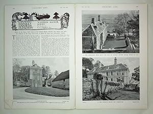 Original Issue of Country Life Magazine Dated November 14th 1931 with a Main Feature on Waddon Ma...