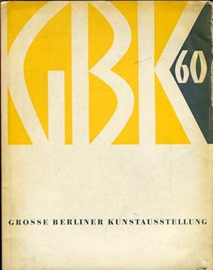 Bild des Verkufers fr GBK. Grosse berliner Kunstausstellung 1960. zum Verkauf von Antiquariat am Flughafen