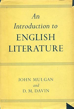 Seller image for An introduction to English Literature for sale by CHARLES BOSSOM