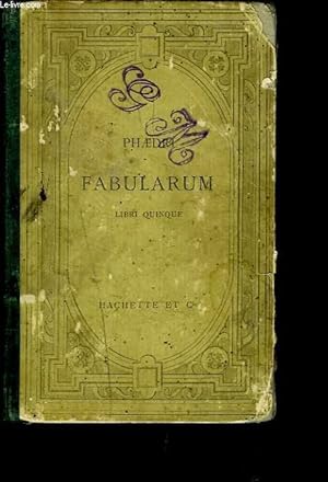 Imagen del vendedor de FABULARUM, LIBRI QUINQUE. a la venta por Le-Livre