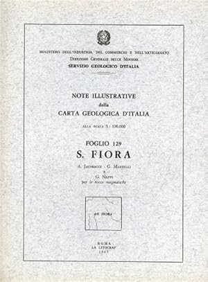 Bild des Verkufers fr Note illustrative della Carta Geologica d'Italia F129. Santa Fiora. zum Verkauf von FIRENZELIBRI SRL