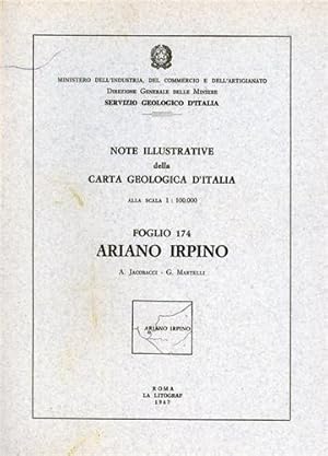 Immagine del venditore per Note illustrative della Carta Geologica d'Italia F174. Ariano Irpino. venduto da FIRENZELIBRI SRL