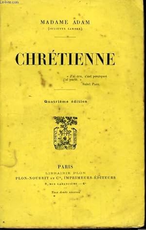 Seller image for CHRETIENNE for sale by Le-Livre