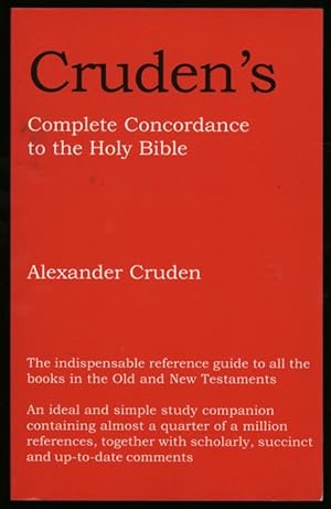 Bild des Verkufers fr Cruden's Complete Concordance to the Holy Bible zum Verkauf von Sapience Bookstore