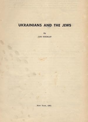 Seller image for UKRAINIANS AND THE JEWS for sale by Dan Wyman Books, LLC