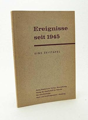 Seller image for Ereignisse seit 1945 : Eine Zeittafel / Willy Bge ; Gnter Moltmann ; Walter Tormin for sale by Versandantiquariat Buchegger