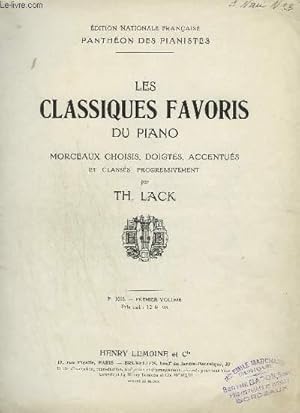 Seller image for LES CLASSIQUES FAVORIS DU PIANO - PREMIER VOLUME for sale by Le-Livre