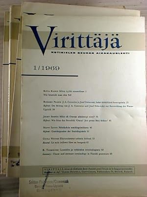 Virittäjä - Kotikielen Seuran Aikakauslehti. - 1969, 1 - 4 (4 Einzelhefte)