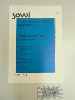 Bild des Verkufers fr Sozialwissenschaftliche Informationen, Heft 1/91. Regionalkonflikte in der Dritten Welt. zum Verkauf von Druckwaren Antiquariat