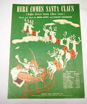 Imagen del vendedor de Here Comes Santa Claus (Right Down Santa Claus Lane) a la venta por Prestonshire Books, IOBA