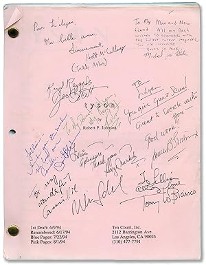 Seller image for Tyson (Original screenplay for the 1995 HBO movie, copy belonging to actress Lilyan Chauvin, round robin copy signed by nine members of the cast and crew) for sale by Royal Books, Inc., ABAA