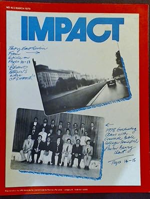 Bild des Verkufers fr Impact Magazine - Christian Revival Crusade No. 423 March 1979 zum Verkauf von Laura Books