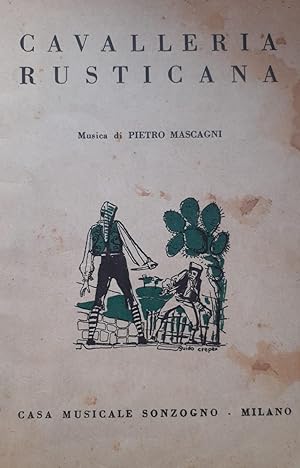 Seller image for CAVALLERIA RUSTICANA - MELODRAMMA IN UN ATTO DI G. TARGIONI TOZZETTI E G. MENASCI. for sale by DEL SUBURBIO  LIBROS- VENTA PARTICULAR