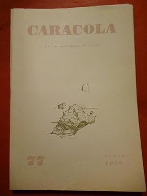 Imagen del vendedor de CARACOLA. Revista Malaguea de Poesa. N 77. a la venta por Carmichael Alonso Libros