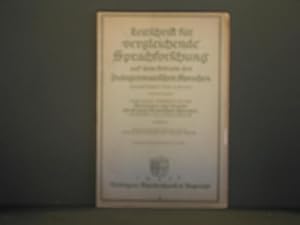 Zeitschrift für vergleichende Sprachforschung auf dem Gebiete der Indogermannischen Sprachen -beg...