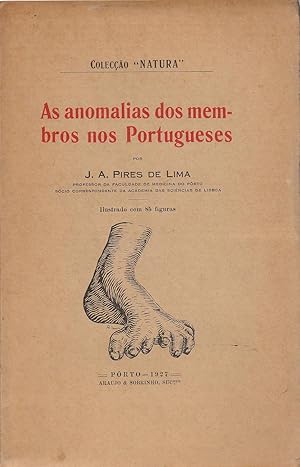 As anomalias dos membros nos portugueses (copy inscribed)