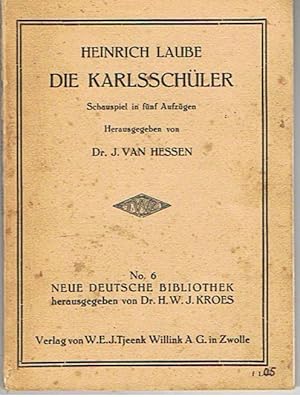 Imagen del vendedor de Die Karlsschler - Schauspiel in fnf Aufzgen a la venta por Joie de Livre