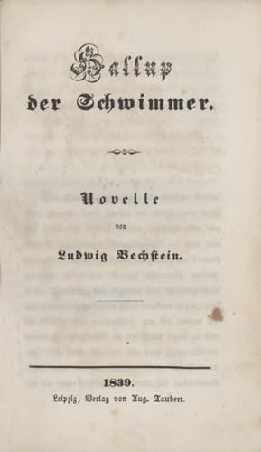 Immagine del venditore per Hallup, der Schwimmer. Novelle. venduto da Georg Fritsch Antiquariat
