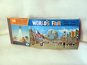 20 Natural Color Reproductions: World's Fair, New York 1964-1965 (10 post cards, 10 miniature pic...