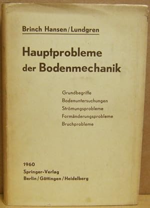 Bild des Verkufers fr Hauptprobleme der Bodenmechanik. zum Verkauf von Nicoline Thieme