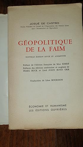 Seller image for Gopolitique de la faim for sale by AHA BOOKS
