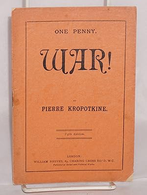 Bild des Verkufers fr War! Fifth edition zum Verkauf von Bolerium Books Inc.