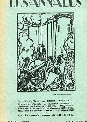 LES ANNALES politiques et litteraires - 1929 .- n. 2327 del 01 février. , Paris, Soc. nouvelle de...